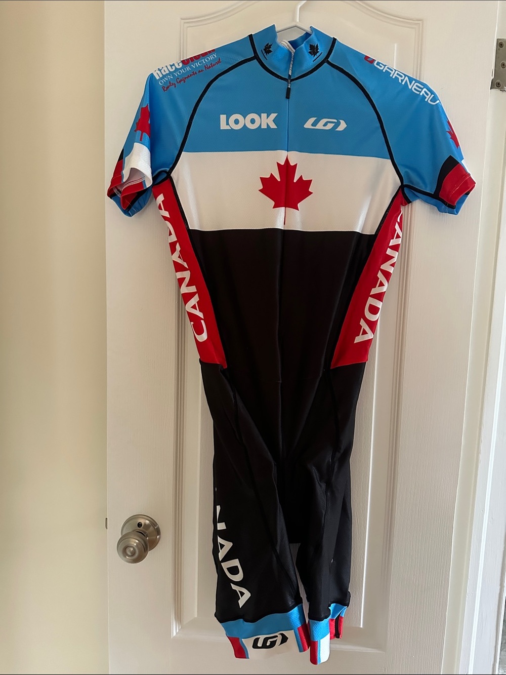 NWT Louis Garneau Cycling Canada Men’s Short Sleeve Skin Suit